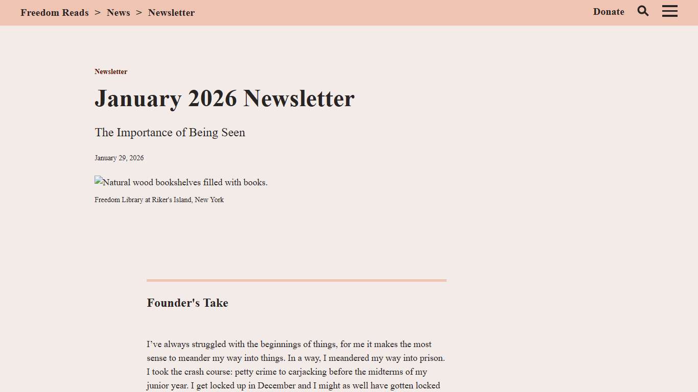 January 2026 Newsletter Freedom Reads
